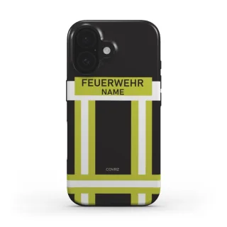 Handyhülle COVRZ | Feuerwehr | Tough Case | Schwarz | Personalisierbar | MagSafe®-fähig | iPhone 16 15 14 13 Plus Pro Max, Samsung Galaxy S25 uvm. Nein iPhone 16 Ohne
