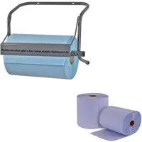 DEMA Papierhandtuch Putztuchrollen-Set mit 2 Rollen (500 Blatt)