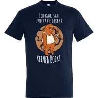 Youth Designz T-Shirt ICH KAM SAH UND HATTE DIREKT KEINEN BOCK! Herren Shirt mit modischem Frontprint