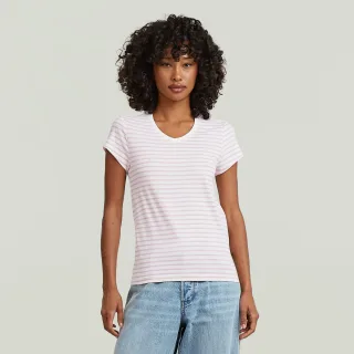 G-Star - Stripe eyben slim v t 2.0 wmn burnished lilac/milk stripe - Gr. - XS