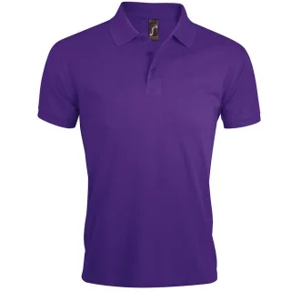 SOLs Mens Prime Pique Plain Kurzarm-Poloshirt (dunkelviolett)