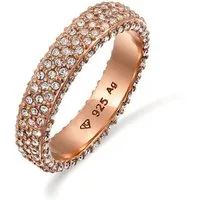 Elli Fingerring Bandring 925 Sterling Silber, mit Kristallen von Swarovski®
