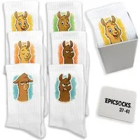 speecheese Freizeitsocken epicsocks Llama Expressions Socken in 37-41 im