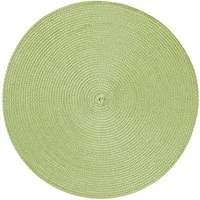 Haus und Deko Platzset Platzset rund ca. 35 cm Ø abwaschbar Bast Optik Tischset Platzdeckche, (1-St)