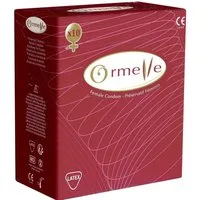 Ormelle Kondome Female Condom Packung mit, 10 St., französische Frauenkondome aus Latex