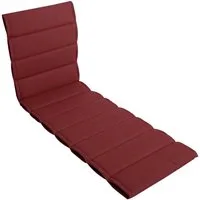 LILENO HOME Liegenauflage perfekt für Strandliege, Sonnenliege Auflage, Gartenliege Auflage, (1er Set), 1er Set Polster Auflage für Rollliegen in Rot, Sitzpolster waschbar