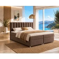 Best for Home Boxspringbett Trinity K-10 mit zwei Bettkasten Premium mit Komfort Topper – modern (Doppelbett mit Stauraum, Federkernmatratze, gepolstertes Kopfteil, Doppelbett versch. Größen, 140x200 160x200 180x200 200x200 cm), Handwerksqualität, TO