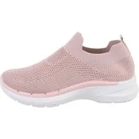 Ital-Design Damen Low-Top Freizeit Sneaker (85379405) Flach Sneakers Low in Altrosa