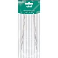 Gründl Bastelnaturmaterial Gründl Rundstricknadeln 3 mm 80 cm
