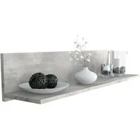 Vladon Wandregal Skadu, Schweberegal, Beton Oxid Optik (97,5 x 18,5 x 18,5 cm)