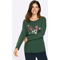 Sieh an! T-Shirt Rundhals-Shirt Langarm