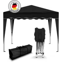 Kronenburg Faltpavillon 3x3 m wasserdicht - Gartenpavillon, Partyzelt stabil, UV-Schutz 50+, mit 0 Seitenteilen, Wetterfester Schutz, Leichter Aufbau, Inklusive Tragetasche & Zubehör