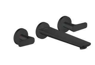 Hansgrohe 3-Loch Fertigset Wannemisch.Wand Unterputz Axor Citterio C mattschwarz, 49482670 49482670