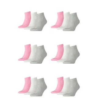 18 Paar Puma Unisex Quarter Socken Sneaker Gr. 35 - 49  für Damen Herren Füßling...