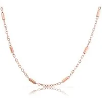 Made by Nami Edelstahlkette Minimalistische Halskette für Damen mit starkem Karabiner-Verschluss, Choker-Kette Frauen & Mädchen Filigrane Gliederkette