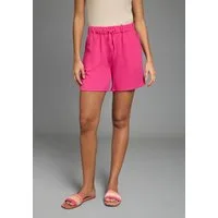 Laura Scott Shorts feminine Stoffhose, aus Baumwolle, leichtes Webmaterial, unifarben