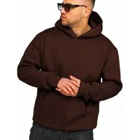 DAILY COTTON Hoodie im Oversize Schnitt Unifarben - Kapuzenpullover Loose-Fit Herren Basic Kapuzen-Sweatshirt Oversized Raglan Sweater