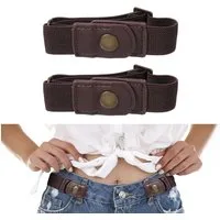 Zaewry Stretchgürtel Unsichtbarer Seitengürtel ohne Schnalle für Damen und Herren elastischer Gürtel, Schmuckgürtel,für Kleid & Overall