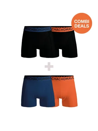 Muchachomalo - 2er-Pack + 2er-Pack Boxershorts für Herren - Kombiangebot