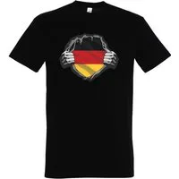 Youth Designz T-Shirt Deutschland Herz Herren T-Shirt mit trendigem Frontprint