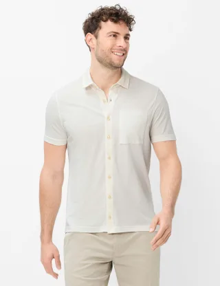 Brax Herren Polo Style PIROZ offwhite, cremeweiß, Gr. XXXL