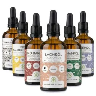 Wolfsbacher Natur Futteröl Set 6 x 100ml