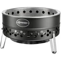 Feuerschale Tyropit Black Edition, Feuerstelle schwarz/edelstahl, Ø 57cm