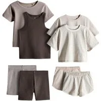 The Set T-Shirt & Shorts The Set 8-teiliges Set mit Kombi-Einzelteilen (8-tlg)