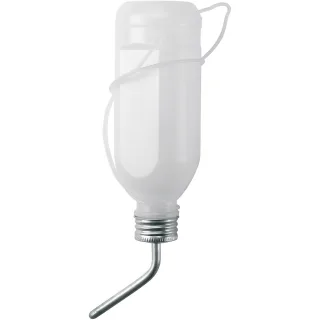 Kerbl Trinkflasche für Kaninchen 500ml Kunststoff mit Aluröhrchen - 74120