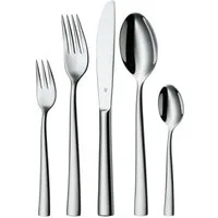 WMF Besteck-Set Philadelphia Besteck-Set, 60-teilig, Cromargan® (60-tlg), 12 Personen, Cromargan® Edelstahl rostfrei 18/10, Geschmiedete Messer mit dauerhaft scharfem Wellenschliff