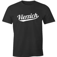MoonWorks Print-Shirt Herren T-Shirt Geschenk für Männer zum 40. 50. Geburtstag Dialekt Fuffzich Vierzich MoonWorks® mit Print