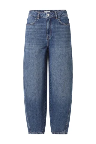 Rich & Royal - Barrel Sustainable Cotton Retro Blue denim blue - Gr. - 32