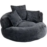 PXloue Schlafsofa Extrabreit Lazy Sofa Gaming Sofa Sitzsack Relaxsessel mit 3 Kissen, Couch für Erwachsene und Kinder, für Schlafzimmer und Büro