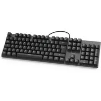 Hama Mechanische Tastatur Keyboard MKC-650 DE-Layout Gaming-Tastatur (Voll-Tastatur Multimedia-Tasten Ziffernblock Num-Pad Mechanical Office)
