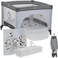 lionelo Laufgitter BONNIE (Set), Große Fläche, Seiteneingang, leicht klappbar, Transporttasche