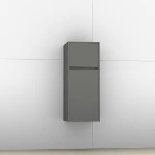 Artiqua 116 Midischrank, Quarzgrau Hochglanz Select, 116-MLT-1-30-L-7162-172 116-MLT-1-30-L-7162-172