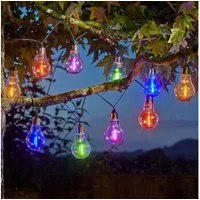 Smart Garden LED Solarleuchte Eureka! Neon-esque Solar Lichterkette - Set mit 10 Glühbirnen