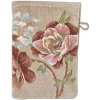 PiP Studio Waschhandschuh Secret Garden Waschhandschuh khaki 16x22cm (1 Stück), 100% Baumwolle (325854)