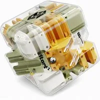 Goldstern-Tech Lernspielzeug 3D-Maze Cube, 2-in-1 3D-Labyrinth mit integriertem Kugel-Maze-System