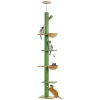Purpurra Kratzbaum Kratzbaum Kaktus, mit Deckenspanner, Extradick ⌀ 10.5cm, 229-275cm