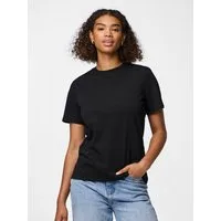 pieces Rundhalsshirt PCRIA SS SOLID TEE NOOS BC Baumwolle, regular fit
