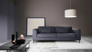 TRENDMANUFAKTUR 3-Sitzer "Luzi, gemütlich elegant, tolle Detailverarbeitung, Steppung im Sitz" wahlweise mit Schlaffunktion und Bettkasten, inklusive Nierenkissen