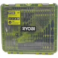 RYOBI Bohrer- und Bit-Set Ryobi RAKDD100 - 100-teiliger Bohr- und Bit-Satz im Koffer, (1-tlg)