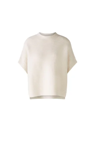 Oui - Pullover Viskosemischung offwhite - Gr. - 40