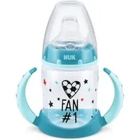NUK Trinklernbecher NUK first choice Trinklernflasche Fußball-Edition, 6-18 Monate, türkis