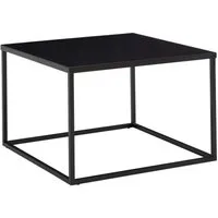 Wohnling Couchtisch WL6.603 60x60x40cm Metall Wohnzimmertisch Sofatisch Tisch Industria (60x60x40 cm, Sofatisch Industrial Design Schwarz), Wohnzimmertisch Kaffeetisch mit Metall-Gestell