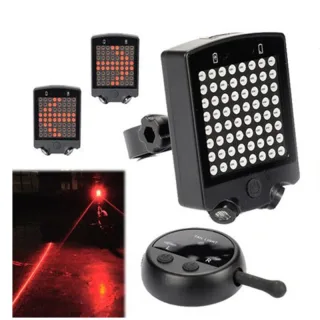 BENGGUO Bike Taillight 650mAh Battery 3 Light Modes Waterproof Turn Signal Warning Bicycle Rear Light with Wireless Remo
