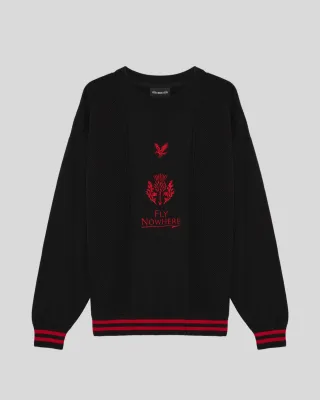 Technischer Streifenpullover