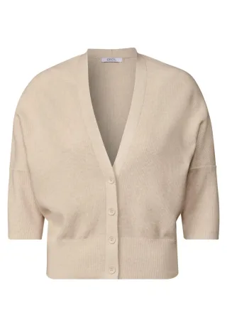 Cecil - Cardigan mit Struktur beige - Gr. - XL