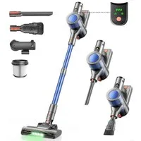 INSE Bodenstaubsauger S2 Staubsauger, 350 W, beutellos, 50KPa,55Min. Laufzeit,Selbststehend,Touch Display,Anti-Tangle Bürste